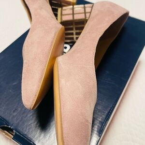 Elegant Pink Suede Women's Flats